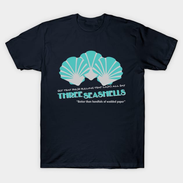 The Three Seashells T-Shirt by Meta Cortex